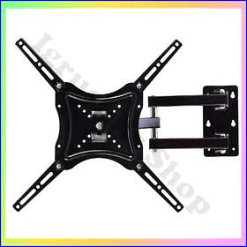 Кронштейн для телевізора настінне поворотне HDL 117B2 кріплення для екранів 14 дюймів 55 дюймів VESA чорний