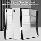 Чохол Clear Acrylic Samsung Galaxy Tab S10 Ultra SM-X920 SM-X926 / Galaxy Tab S9 Ultra SM-X910 SM-X916 з місцем для стілусу Чорний, фото 2