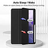 Чохол Clear Acrylic Samsung Galaxy Tab S10 Ultra SM-X920 SM-X926 / Galaxy Tab S9 Ultra SM-X910 SM-X916 з місцем для стілусу Чорний, фото 4