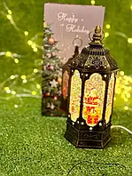 Новорічний ліхтар/Декоративні Сніг/водяний ліхтар Санта з ялинкою і підсвічуванням 807