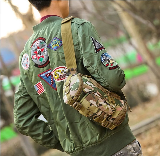 Тактична поясна сумка-бананка Multicam