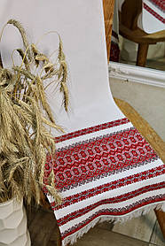 Рушник тканий з червоно-чорним орнаментом (1,80м.* 0,36м.)