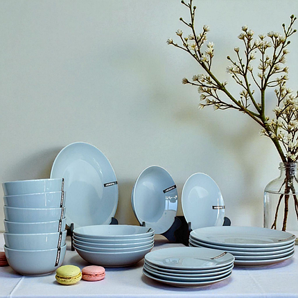 Сервіз столовий 30 предметів блакитний порцеляна Ardesto Capri, фото 1