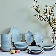 Сервіз столовий 20 предметів блакитний порцеляновий Ardesto Capri