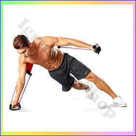 Еспандер тренажер для фітнесу Lutino Багатофункціональний силовий тренажер для рук спини преса зміцнення тіла