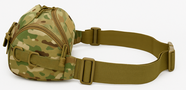 Тактична поясна сумка-бананка Multicam