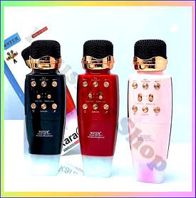 Бездротовий караоке мікрофон WSTER WS-2011 4 в 1 колонка телефон powerbank запис звуку зміна голосу FM радіо Bluetooth