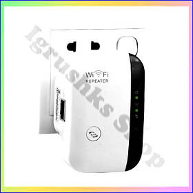 Бездротовий WiFi репітер підсилювач сигналу розширювач діапазону 80211n 80211g 80211b 2dBi в розетку для дому та офісу