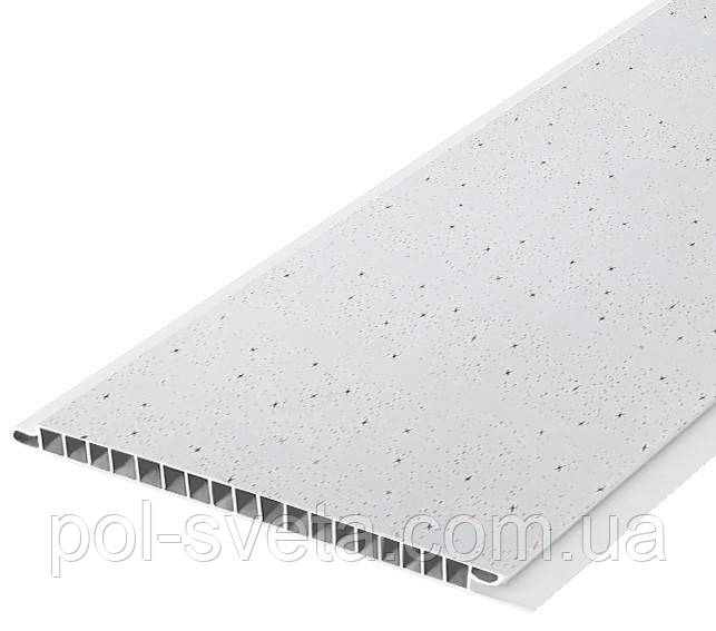 Панель пластикова Decomax Milkyway 6000х250х8 мм Пластик на стелю Стінова декоративна пластикова панель, фото 1