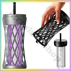 Електрична лампа для боротьби з комахами УФ пастка для комарів та мух портативний акумуляторний нічник з підсвічуванням