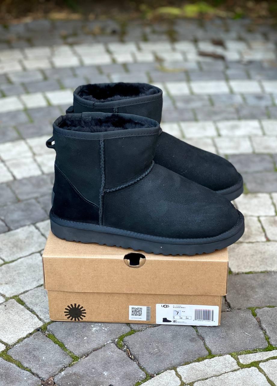 Черевики чоловічі чорні зимові UGG Mini Black (13812), фото 1