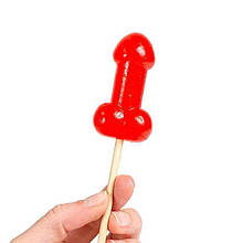 Еротичний льодяник у формі пеніса з ароматом вишні та зігріваючим ефектом Secret Play Warming Candy Lollipop Cherry Penis, 25 г 🍒