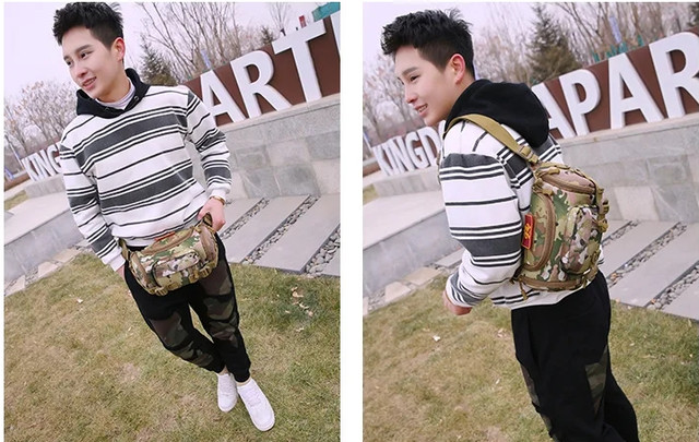 Тактична поясна сумка-бананка Multicam