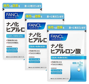FANCL Нанорозмірна гіалуронова кислота, 30 таблеток х 3 упаковки