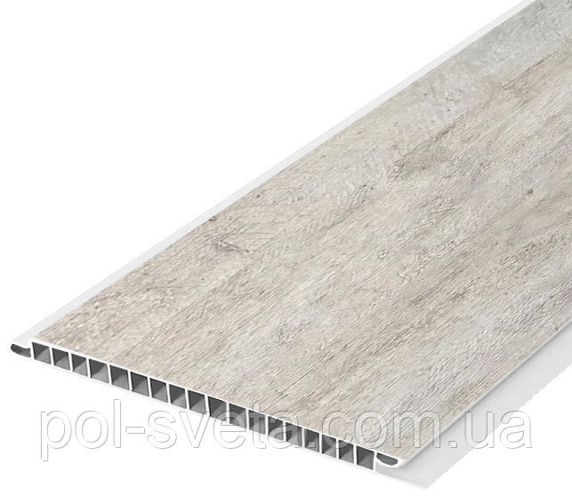 Панель пластикова Decomax Вінтажний дуб 2700х250х6 мм Пластикові панелі для стін під дерево, фото 1