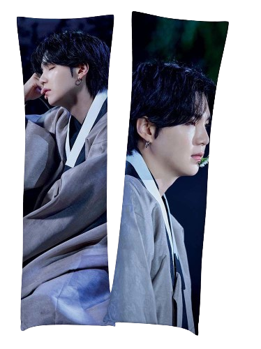 Дакімакура 150х50см Мін Юнгі Шуга Агуст Ді Agust D БТС  Min Yoongi Suga BTS Подушка з наволочкою  двостороння, фото 1
