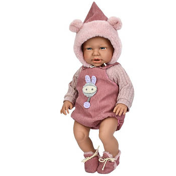 Пупс функціональний (43см, м'яконабивна, брязкальце, пляшечка, соска, в коробці) B681902