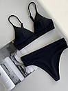 Купальник жіночий Lia з високою талією чорний, фото 3