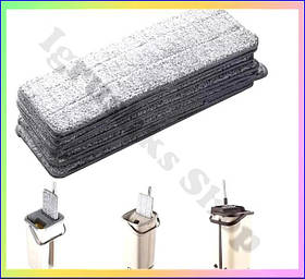 Змінна насадка для швабри з мікрофібри запасна щітка для збирання 33 на 11 см для вологого та сухого збирання