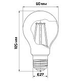 Філаментна LED лампа 10W 4000K A60 E27 ETRON SoftGlow 1-EFP-1808 Filament, фото 3