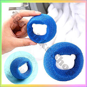 Набір м'ячиків для прання спонжів 5 штук губки для видалення вовни волосся з одягу в пральній машині