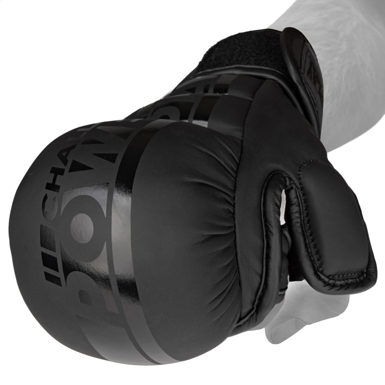 Рукавиці для MMA PowerPlay PP_3033 Ultra Matt Чорні M, фото 1