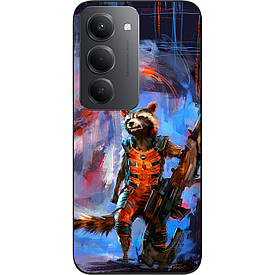 Силіконовий чохол case для Xiaomi Redmi 15 Єнот Ракета