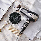 Фен Adler AD 2248 grey — 2400 Вт, Іонізація, 3 температури, Концентратор + дифузор, фото 7