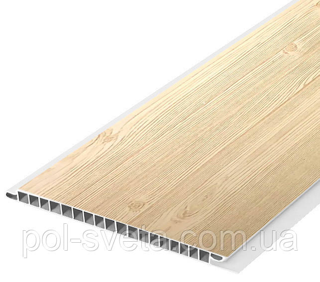 Панель пластикова Decomax D-04 Сосна 6000х250х8 мм Вагонка для стін та стелі Оздоблювальний пластик, фото 1
