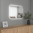 Дзеркало з LED підсвіткою. Прямокутне 50х65 (см.), фото 2