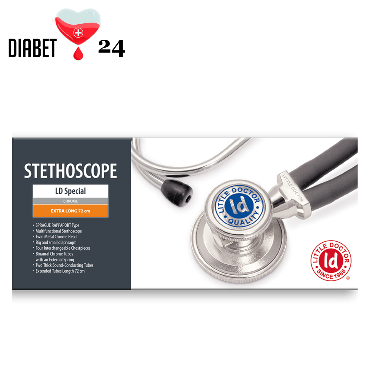 Стетоскоп Little Doctor, LD Special EL тип Раппапорта (фіолетовий), фото 1