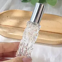 Скляний міні-флакон для парфумів 10 мл (срібна кришка)