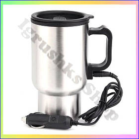 Автокухоль з підігрівом електричний термокухоль для автомобіля 12 В з герметичною кришкою термоізоляцією 450 мл