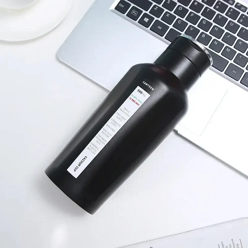 Компактний термос із неіржавкої сталі Vacuum up 500 мл довго збереже температуру ваших напоїв, фото 1