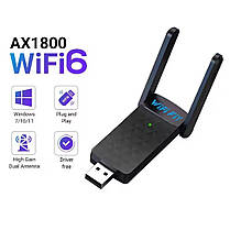 Дводіапазонний адаптер AX1800 WiFi 6 2.4/5 ГГц USB 3.0, фото 2