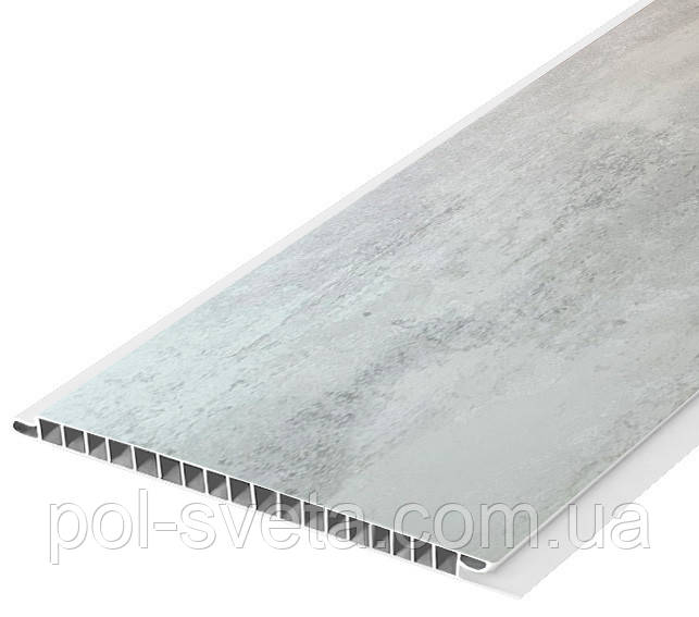 Панель пластикова Decomax Урбан сірий 92023 2700х250х8 мм Матова пластикова панель Настінна панель пластик, фото 1