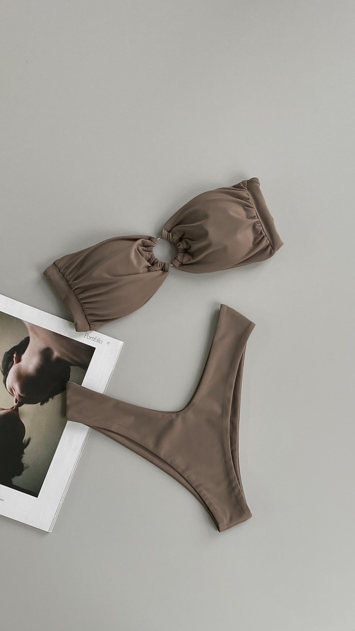 Жіночий купальник бандо Corsica & Fiji мокко, фото 1