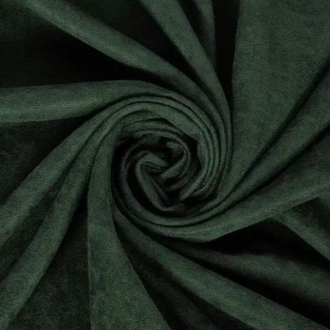 Шторна тканина мікровелюр на метраж, колір зелений, висота 3м (Petek-588), фото 1