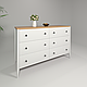 Білий дерев'яний комод "Хюгге" в спальню на 6 ящиків 140 см, фото 6