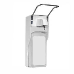 Ліктьовий настінний диспенсер для мила та дезинфікуючих засобів