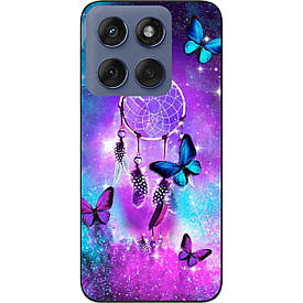 Чохол силіконовий case для Motorola Edge 60 Fusion Метелики та оберіг