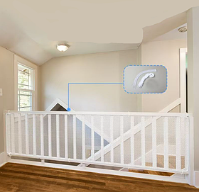 Сітка безпеки на сходи та балкон від падінь дітей 300 × 90 см (Біла)(00312)