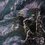 Пальтова вовна довговорсова бузково-чорна, фото 8