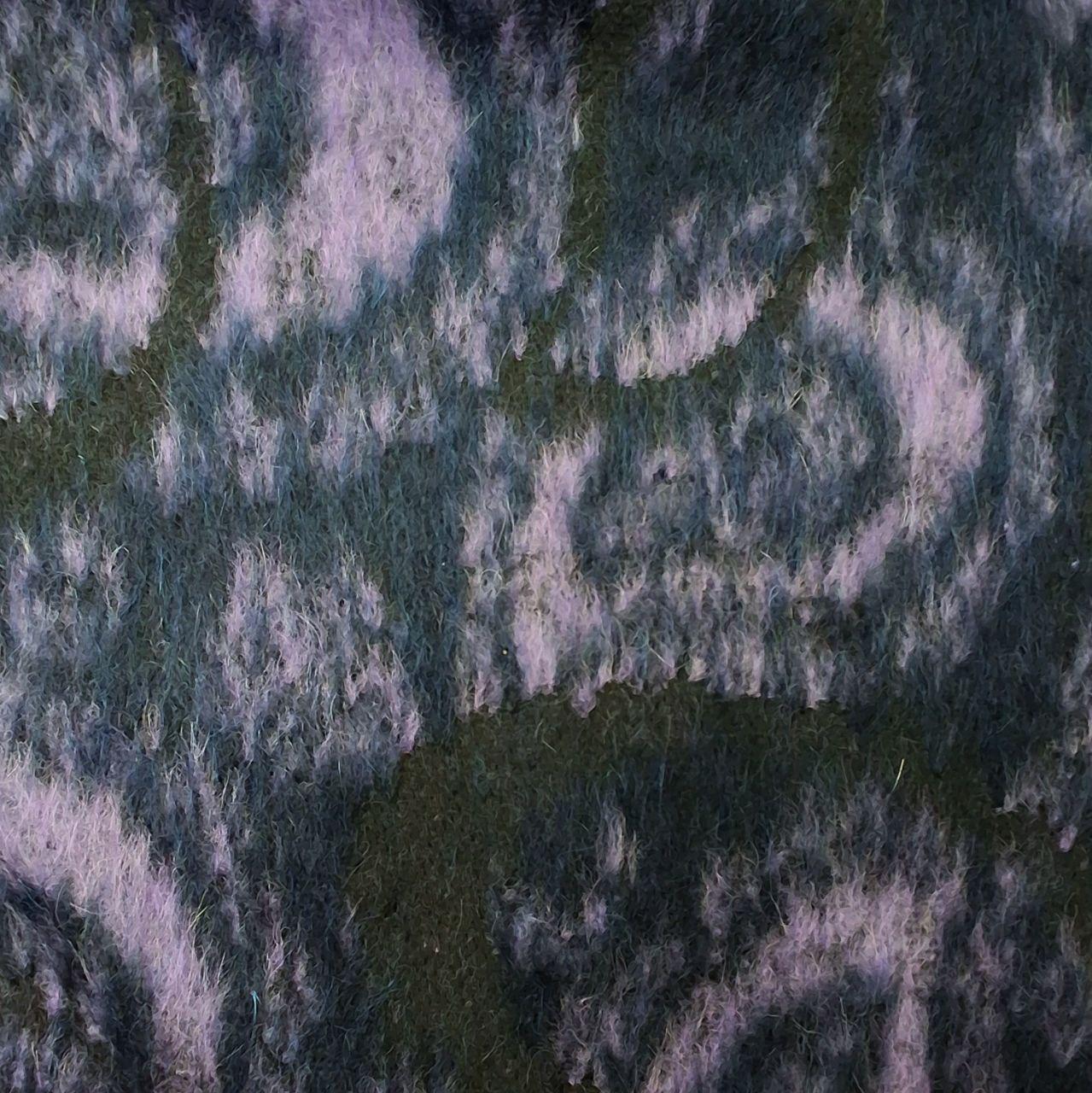 Пальтова вовна довговорсова бузково-чорна, фото 1