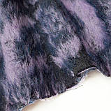 Пальтова вовна довговорсова бузково-чорна, фото 7