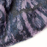 Пальтова вовна довговорсова бузково-чорна, фото 9