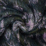 Пальтова вовна довговорсова бузково-чорна, фото 5