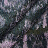 Пальтова вовна довговорсова бузково-чорна, фото 3