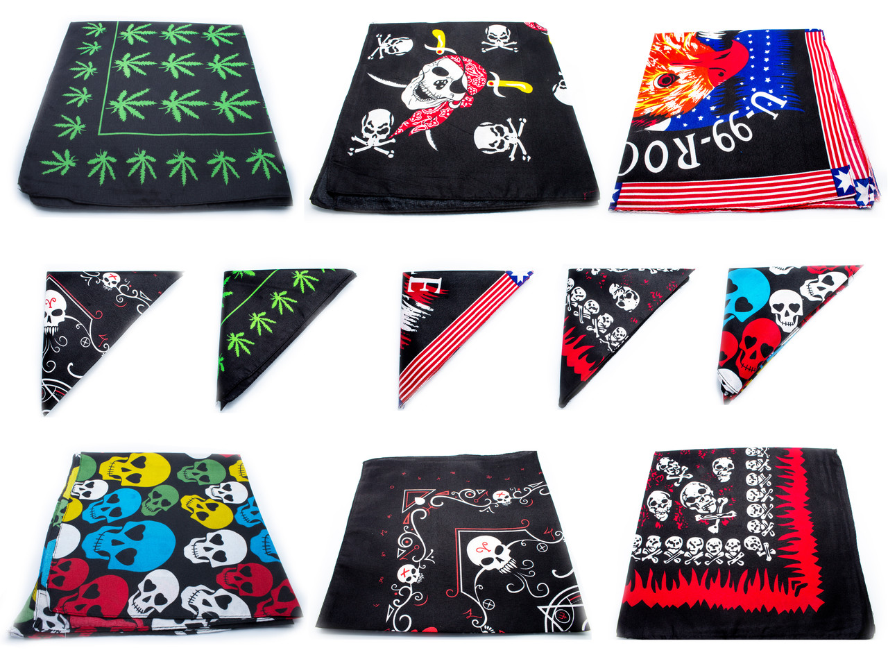 Бандани на голову різні види