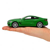Машинка Автопром BMW M850i Coupé 1:35 зелена — металева інерційна модель зі світлом і звуком, арт. 68415-3, фото 7